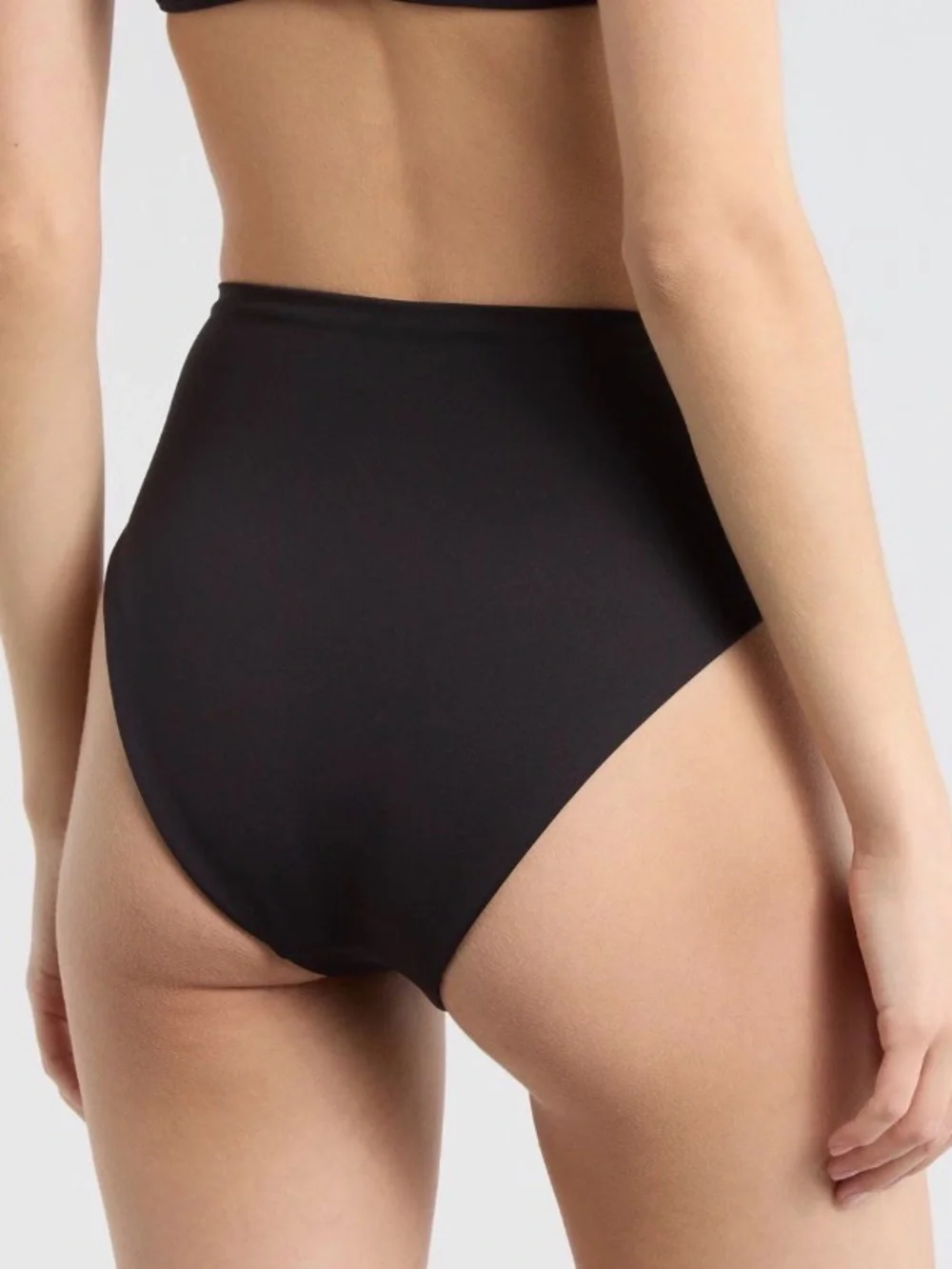 LEFT ON FRIDAY Hi Hi High Waist Bikini Bottoms High-Waist Black NWT